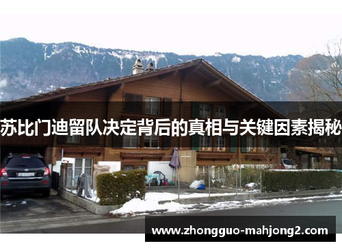 苏比门迪留队决定背后的真相与关键因素揭秘